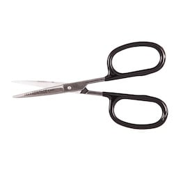Klein Tools 546C | Rubber Flashing Scissor with Curved Blade, 5-1/2-Inch