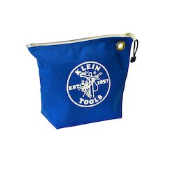 Klein Tools 5539BLU | Canvas Zipper Bag, Consumables, Blue