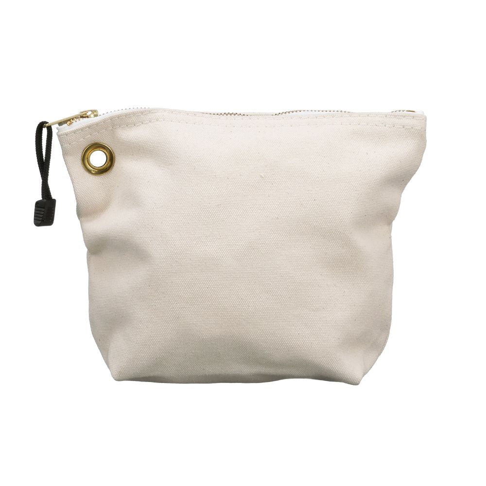 Klein Tools 5539NAT | Canvas Zipper Bag-Consumables, Natural