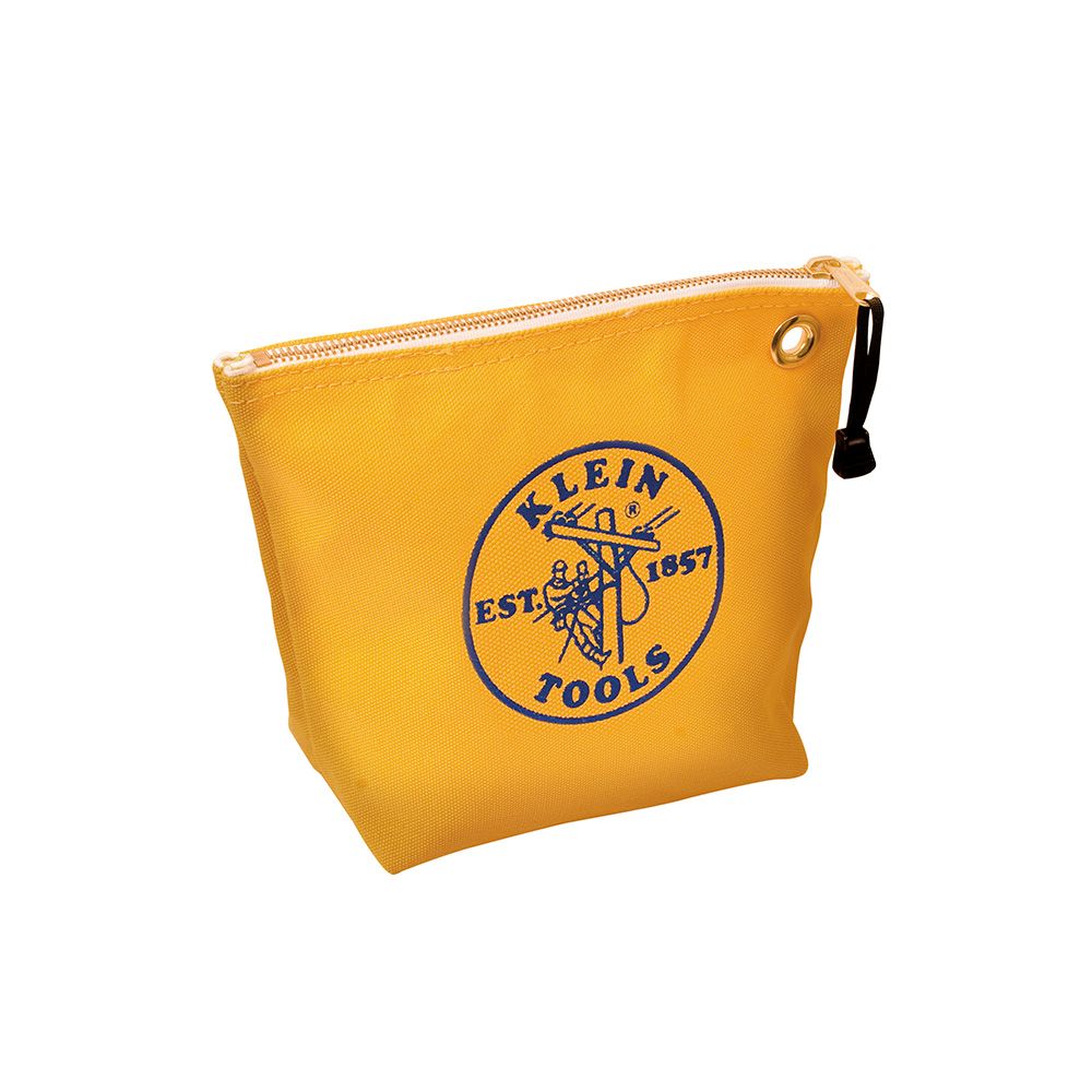 Klein Tools 5539YEL | Canvas Zipper Bag, Consumables, Yellow