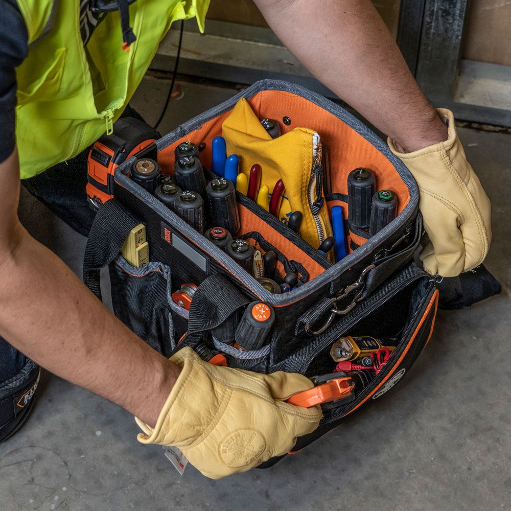 Klein Tools 5541610-14 | Tool Bag, Tradesman Pro Tool Tote, 40 Pockets, 10-Inch