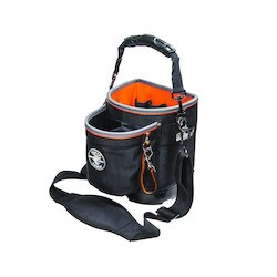 Klein Tools 55419SP-14 | Tool Bag, Tradesman Pro Shoulder Pouch, 14 Pockets, 10-Inch