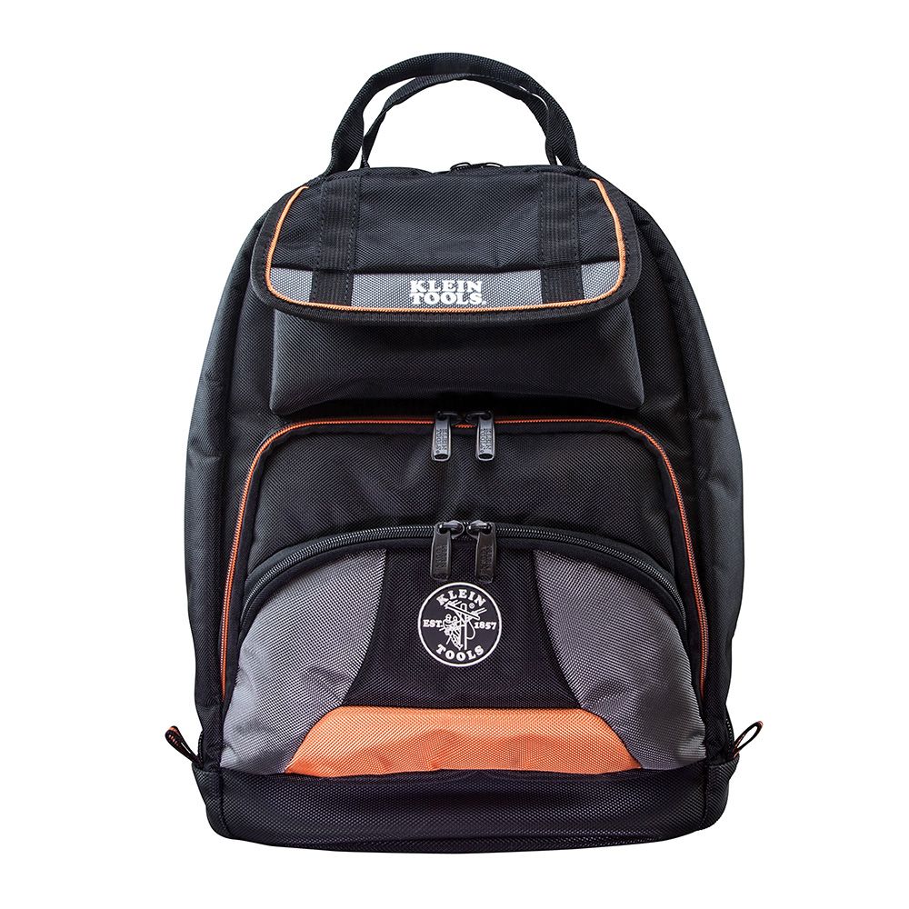 Klein Tools 55475 | Tradesman Pro Tool Bag Backpack, 35 Pockets, Black, 17.5-Inch