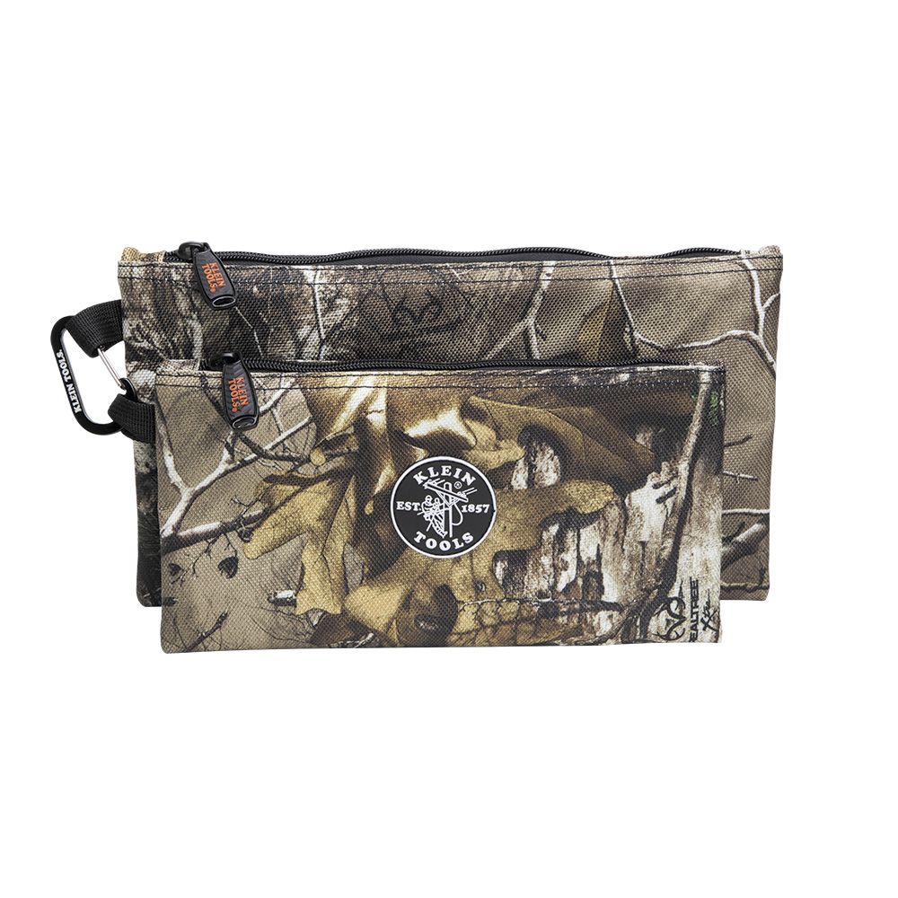 Klein Tools 55560 | Camo Zipper Bags, 2-pack