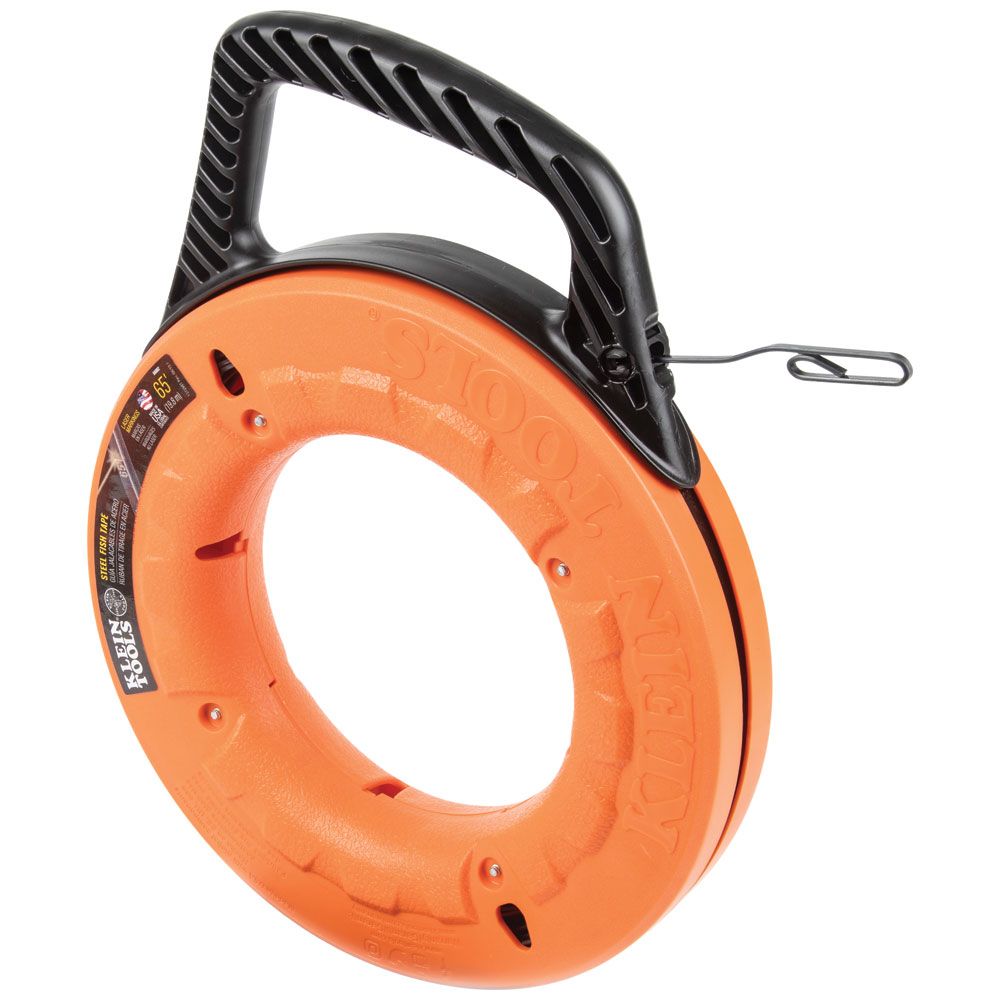 Klein Tools 56002 | 1/8-Inch Wide Steel Fish Tape 65-Feet
