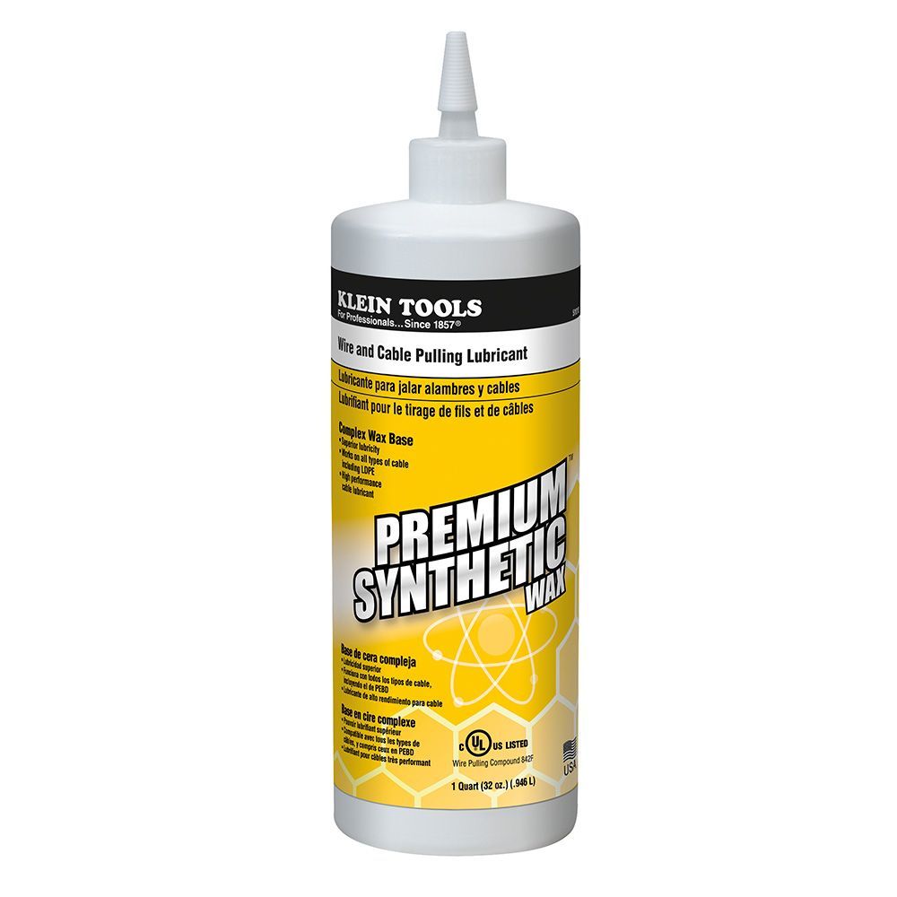 Klein Tools 56117 | Premium Synthetic Wax 1 Quart Bottle, 6-Pack