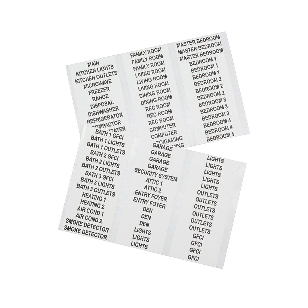 Klein Tools 56254 | Wire Marker Book, Household Electrical Panel