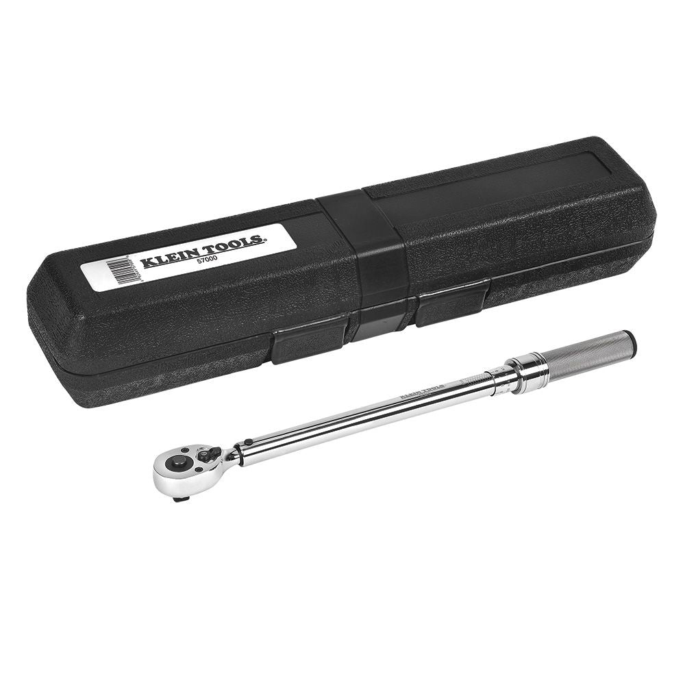 Klein Tools 57000 | 3/8-Inch Torque Wrench Square Drive 14-Inch Length