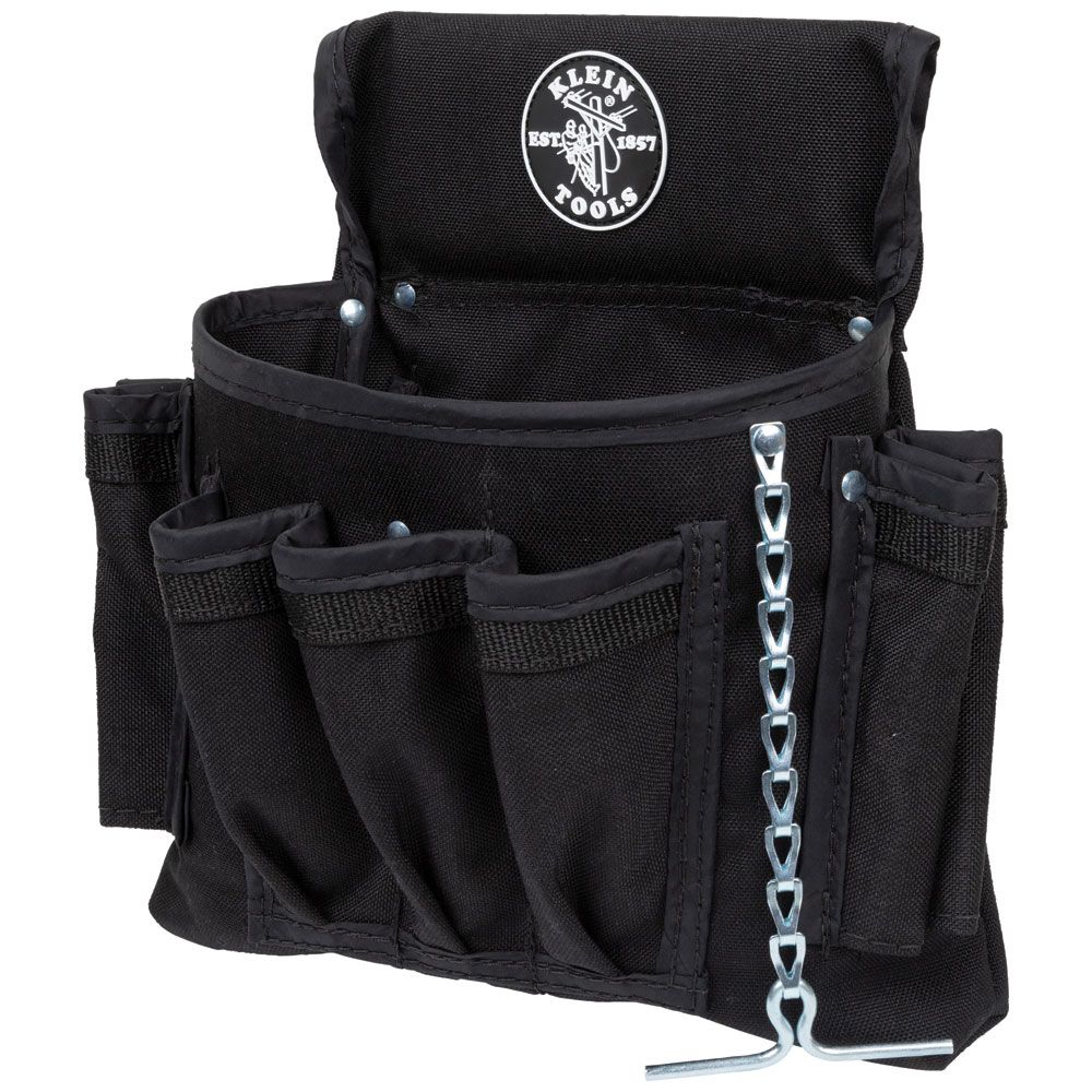 Klein Tools 5719 | PowerLine Series Electrician Tool Pouch, 18-Pocket