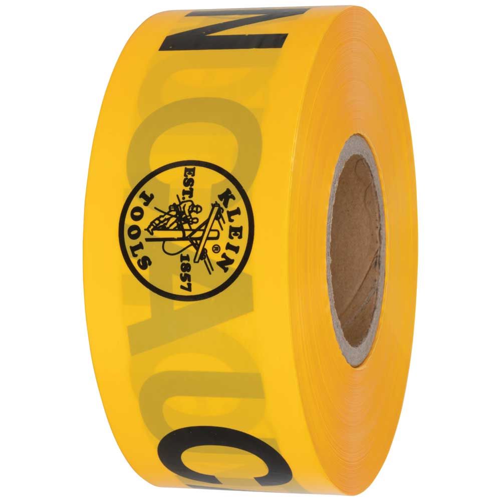 Klein Tools 58001 | Caution Tape, Barricade, Caution, Yellow, 3-Inch x 1000-Feet