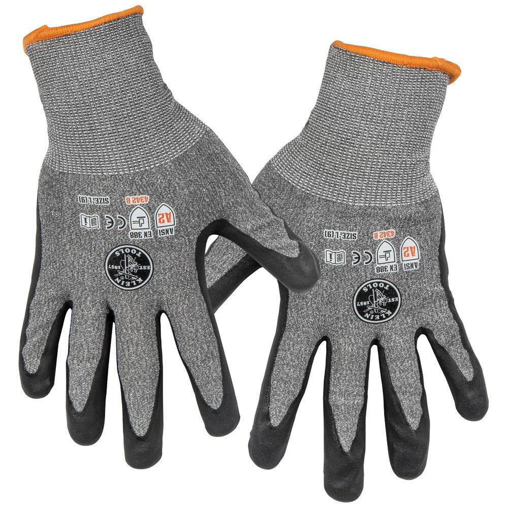 Klein Tools 60185 | Work Gloves, Cut Level 2, Touchscreen, Large, 2-Pair