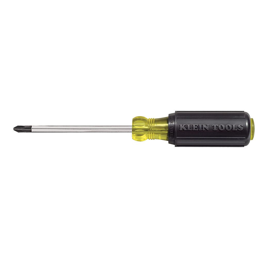 Klein Tools 603-4 | 2 Phillips Screwdriver 4-Inch Round Shank