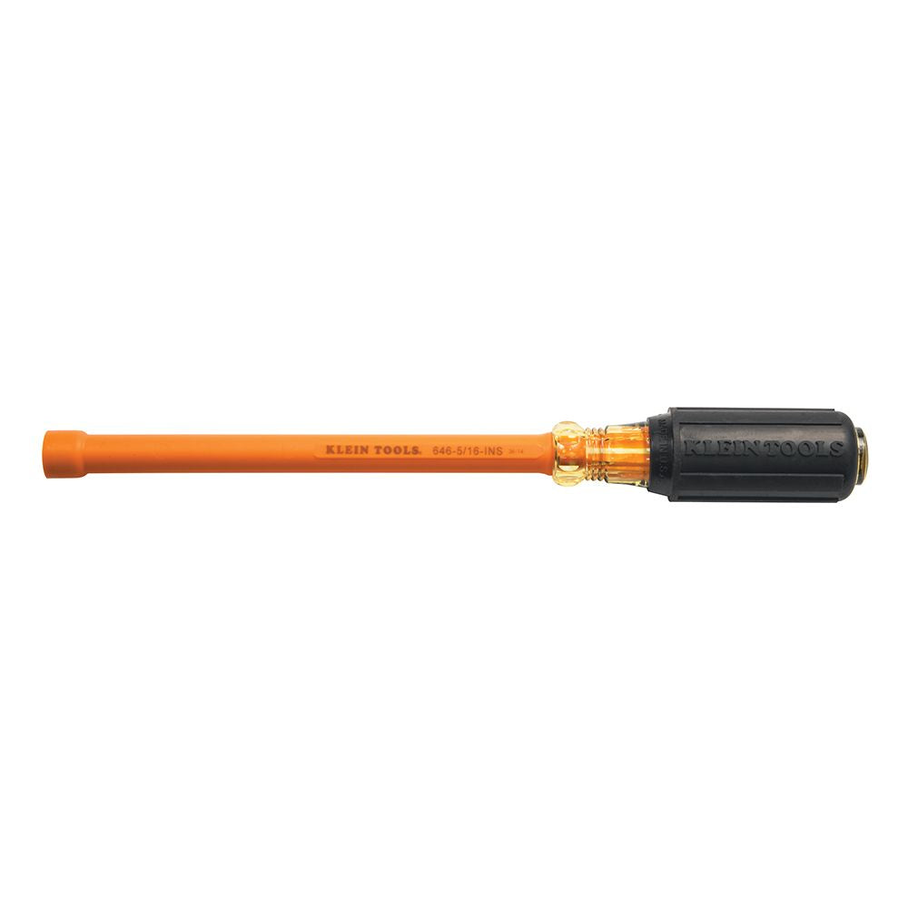 Klein Tools 646-5/16-INS | 5/16-Inch Insulated Nut Driver with 6-Inch Shank