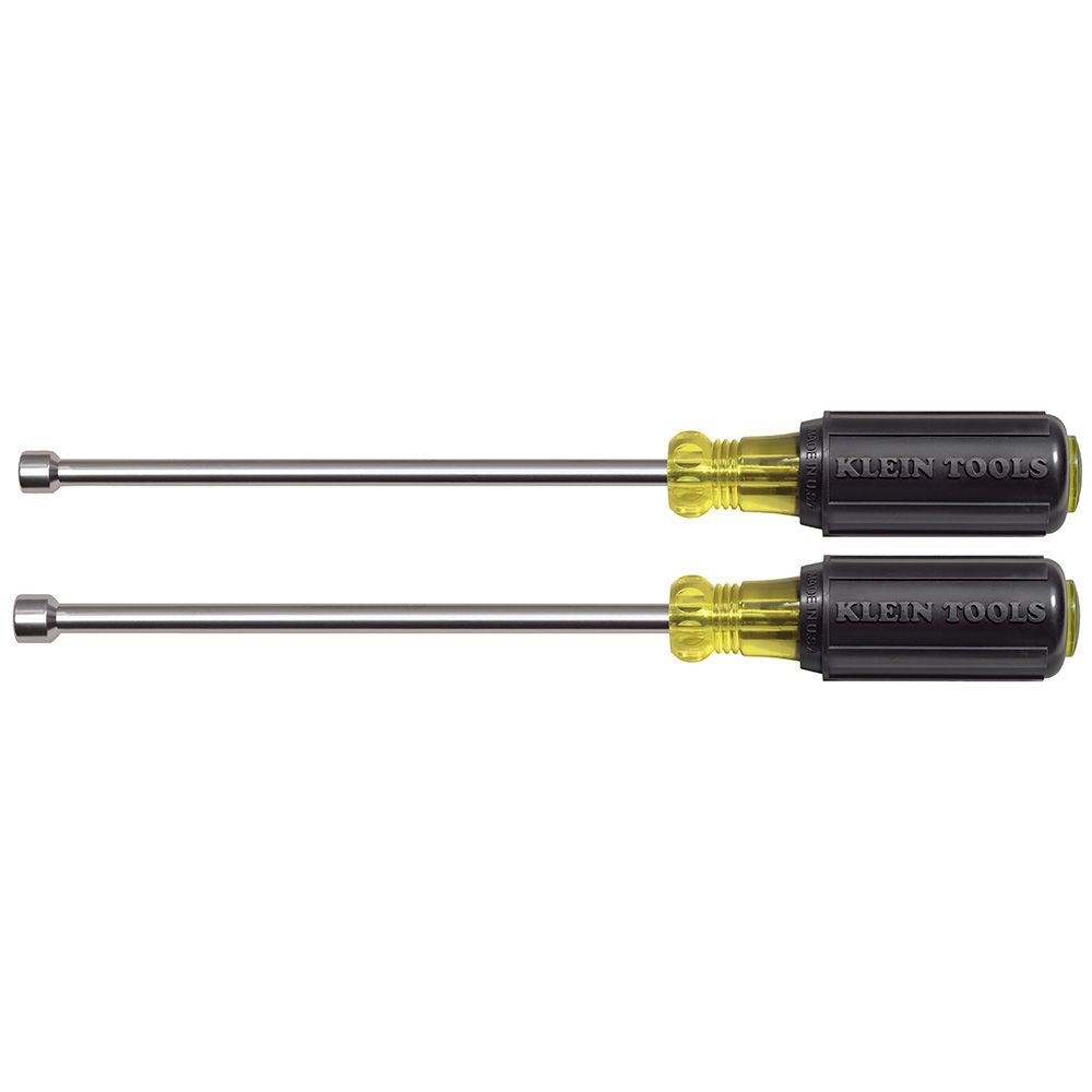 Klein Tools 646M | Nut Driver Set, Magnetic Nut Drivers, 6-Inch Shafts, 2-Piece