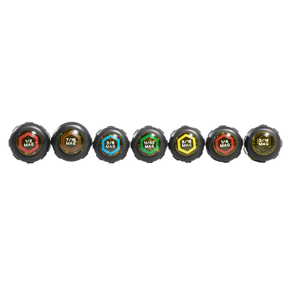 Klein Tools 647M | Nut Driver Set, Magnetic Nut Drivers, 6-Inch Shafts, 7-Piece