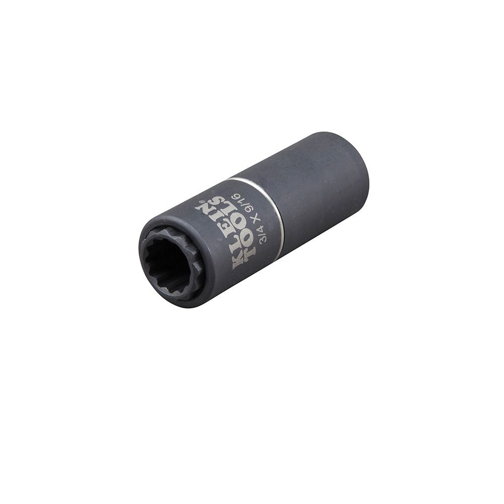 Klein Tools 66001 | 2-in-1 Impact Socket, 12-Point, 3/4 and 9/16-Inch
