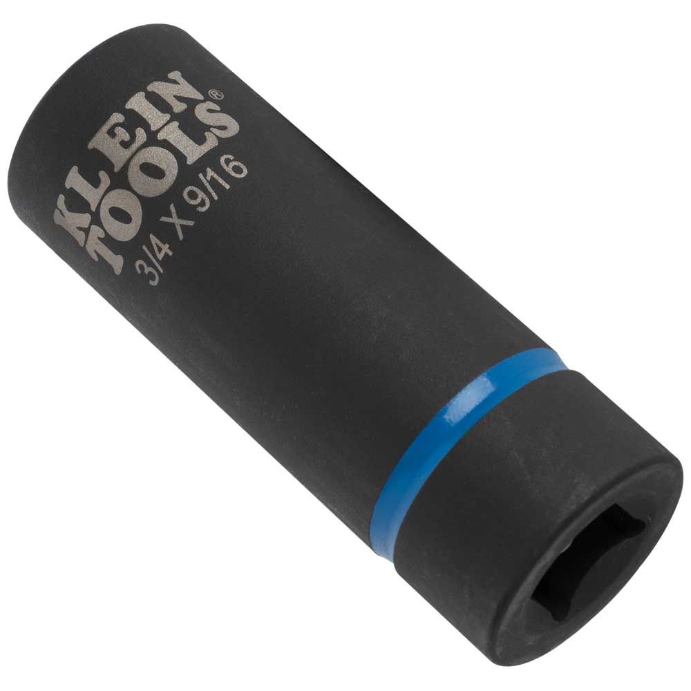 Klein Tools 66004 | 2-in-1 Impact Socket, 6-Point, 3/4 and 9/16-Inch