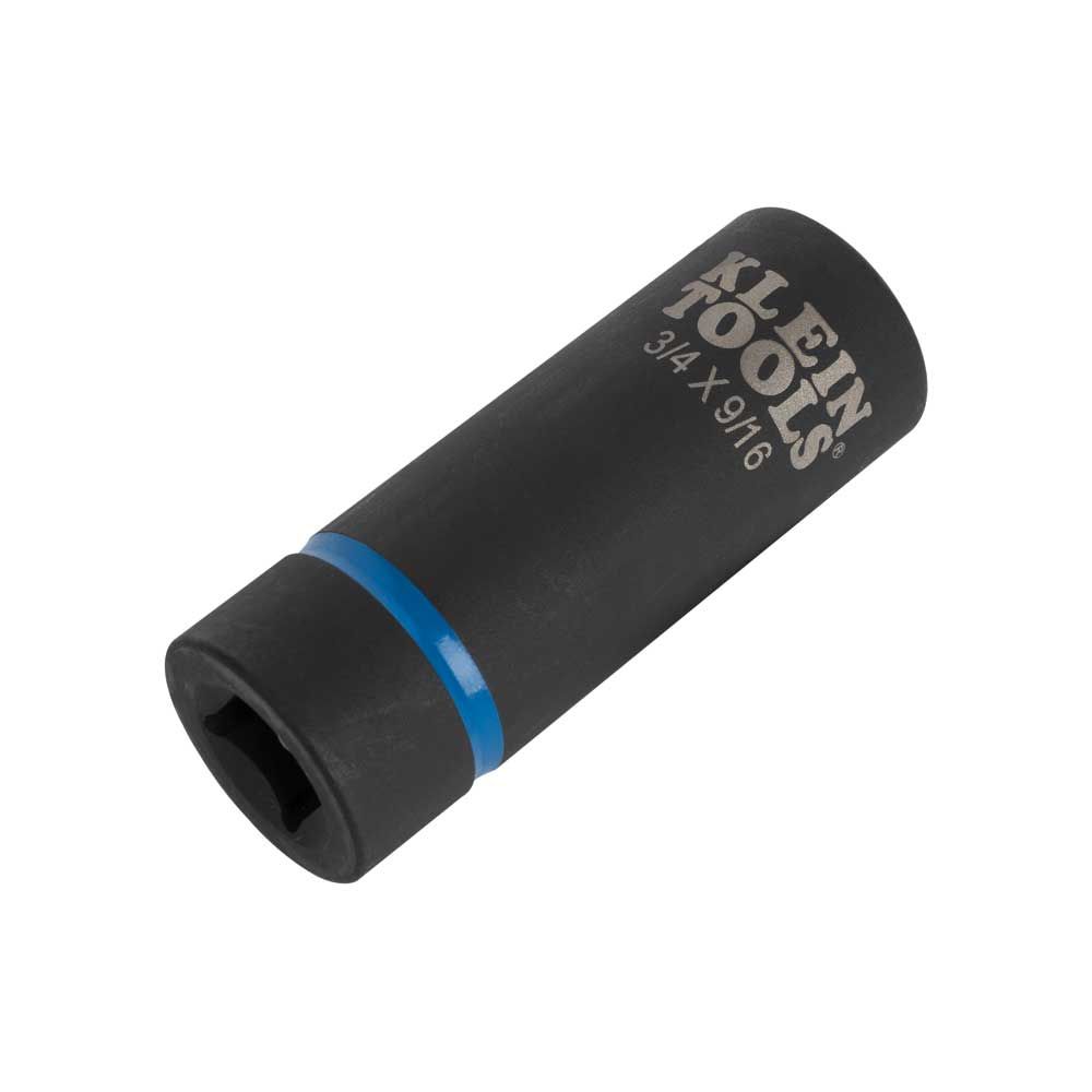 Klein Tools 66004 | 2-in-1 Impact Socket, 6-Point, 3/4 and 9/16-Inch