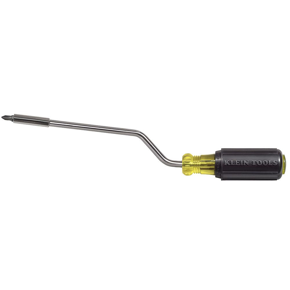 Klein Tools 67100 | Multi-Bit Screwdriver, 2-in-1 Rapi-Drive Phillips and Slotted Bits