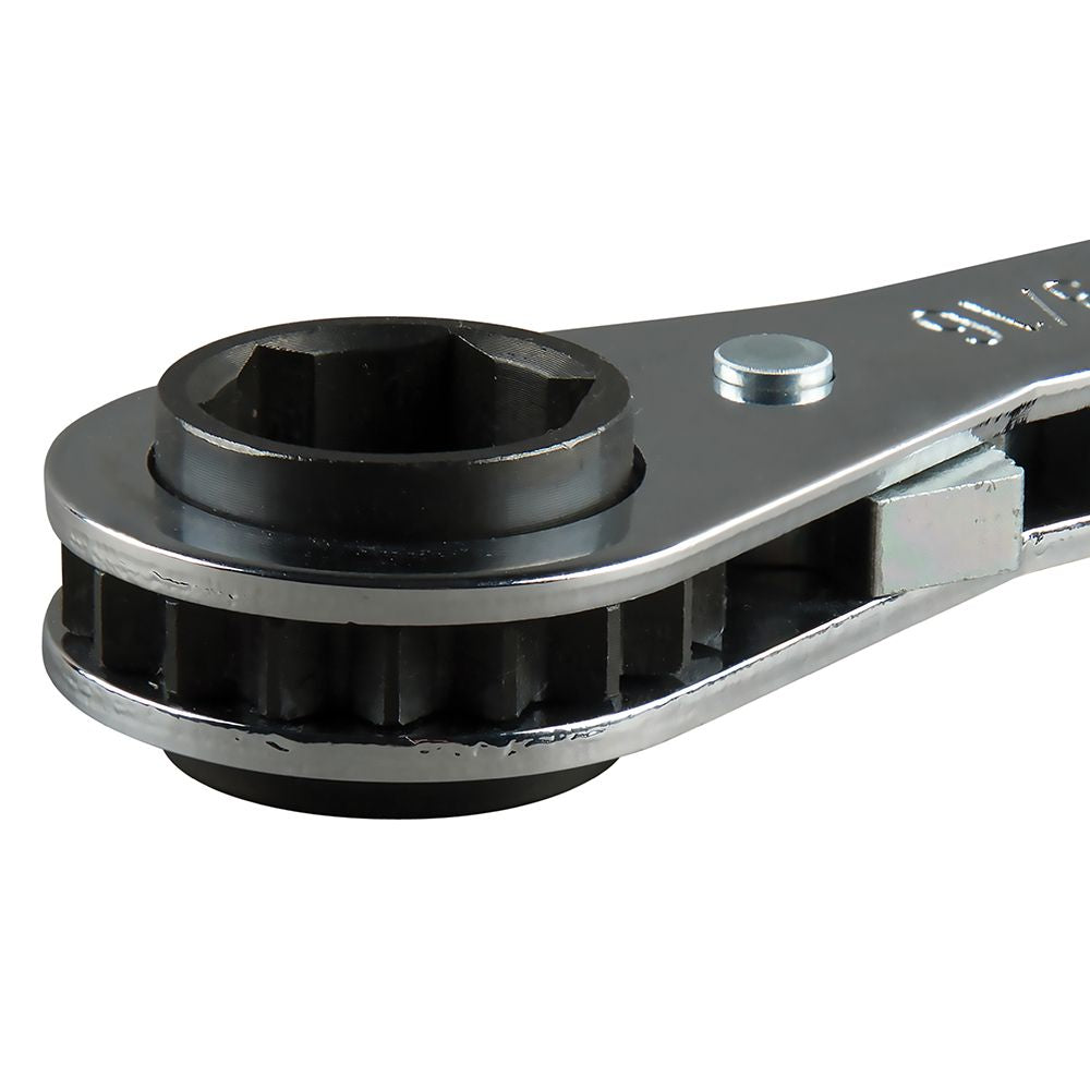 Klein Tools 68309 | Ratcheting Refrigeration Wrench 6-13/16-Inch