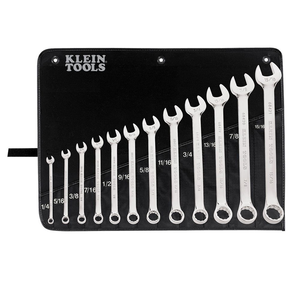 Klein Tools 68404 | Combination Wrench Set, 12-Piece
