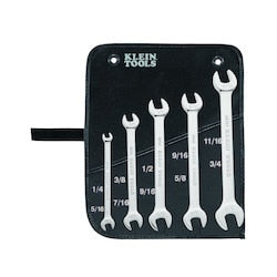 Klein Tools 68450 | Open-End Wrench Set, 5-Piece