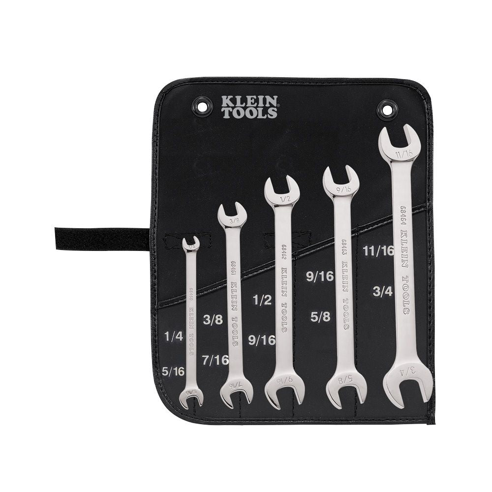 Klein Tools 68450 | Open-End Wrench Set, 5-Piece