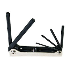Klein Tools 70580 | Folding Hex Key Set, 6-Key, Metric Sizes
