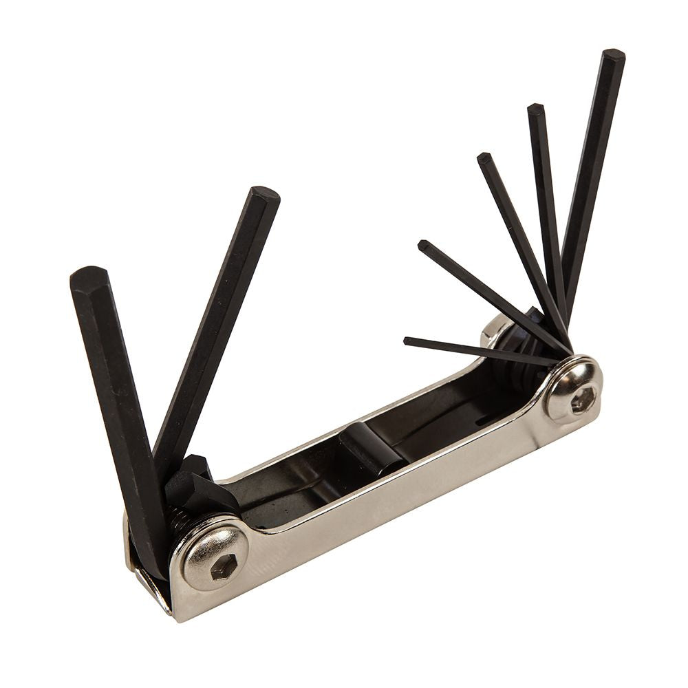 Klein Tools 70582 | Folding Hex Key Set, 7-Key, Metric Sizes