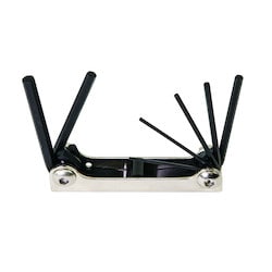 Klein Tools 70582 | Folding Hex Key Set, 7-Key, Metric Sizes
