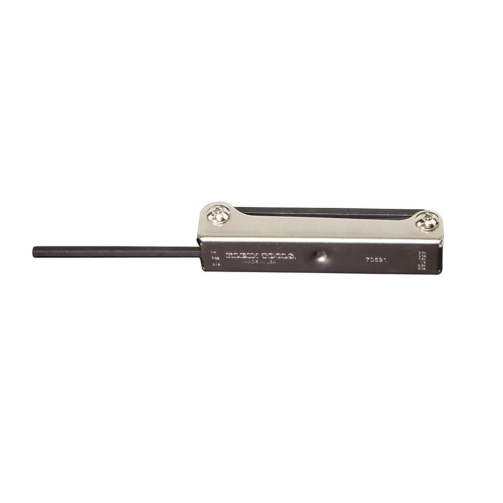 Klein Tools 70591 | Folding Hex Key Set, 9-Key, SAE Sizes