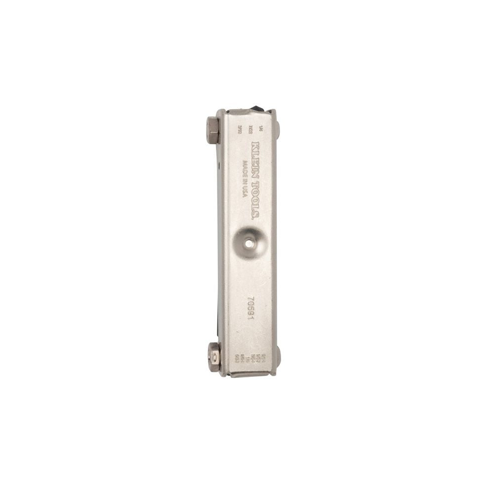 Klein Tools 70591 | Folding Hex Key Set, 9-Key, SAE Sizes