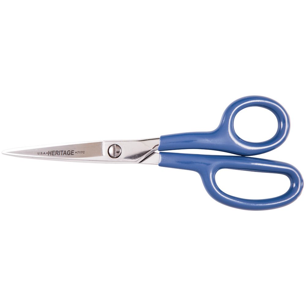 Klein Tools 717C | Curved Carpet Napping Shear, Coated, 7-7/8-Inch