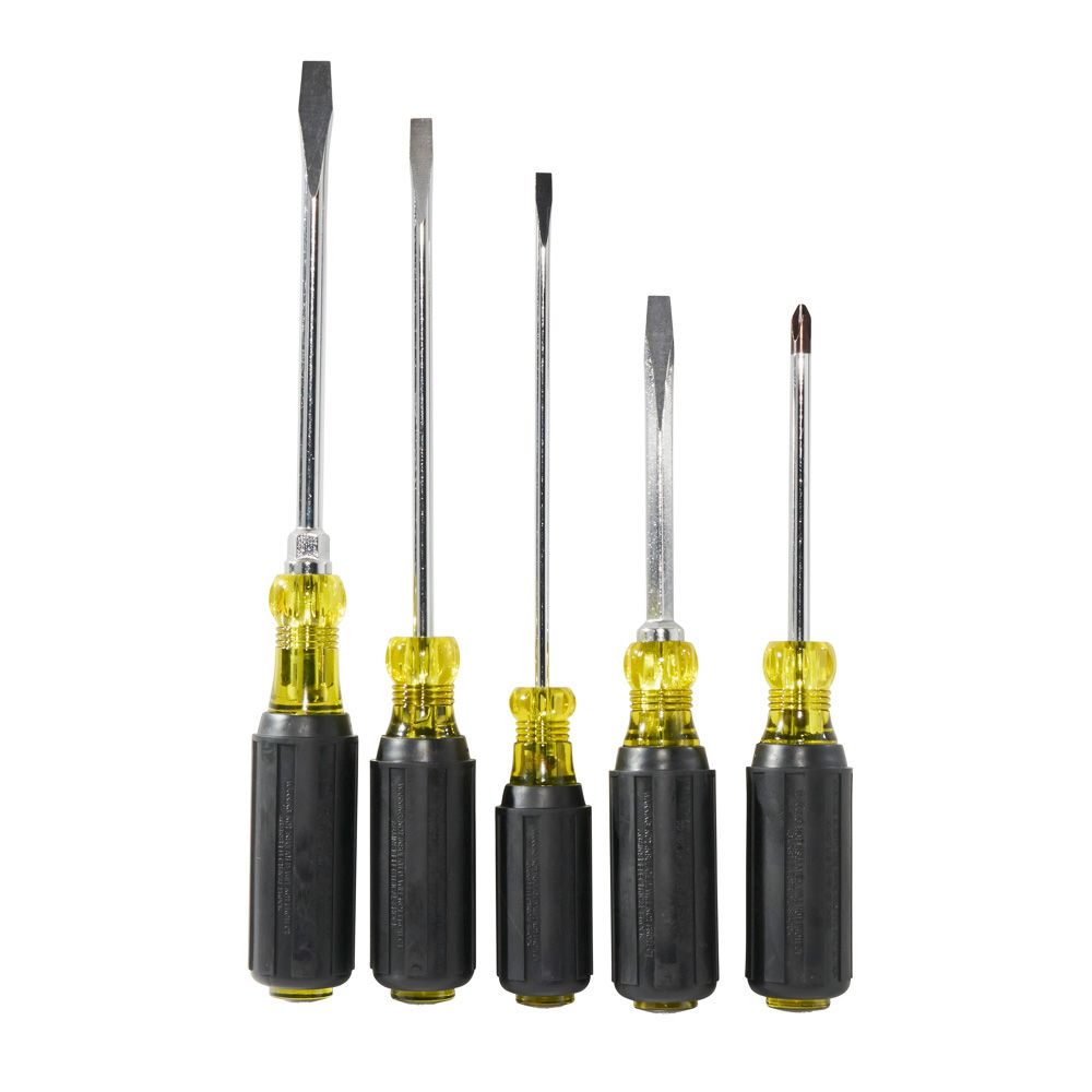Klein Tools 85075 | Screwdriver Set, Slotted and Phillips, 5-Piece