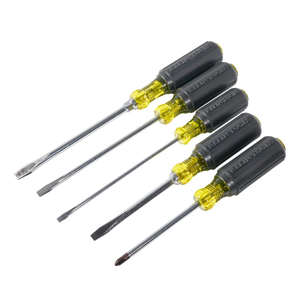 Klein Tools 85075 | Screwdriver Set, Slotted and Phillips, 5-Piece
