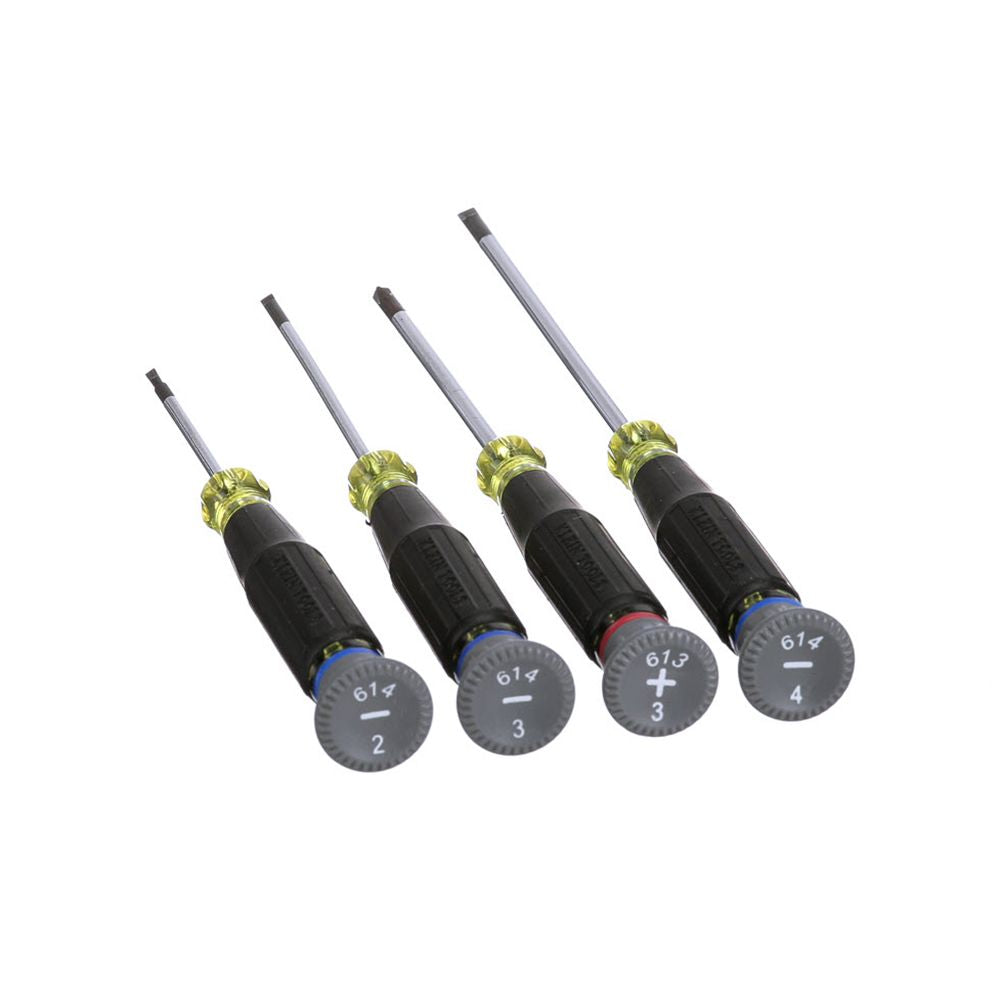 Klein Tools 85613 | Screwdriver Set, Electronics Slotted and Phillips, 4-Piece