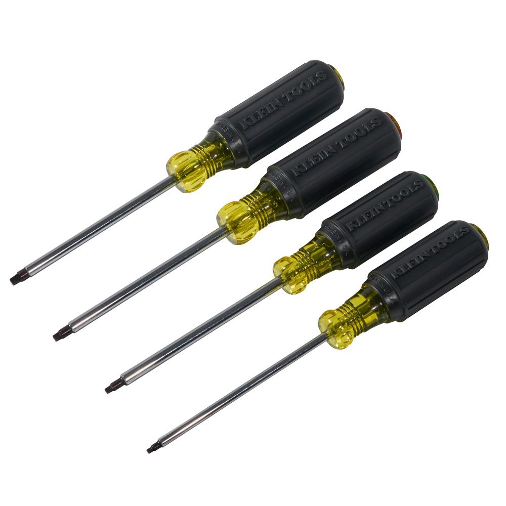 Klein Tools 85664 | Screwdriver Set, Square Recess, 4-Piece