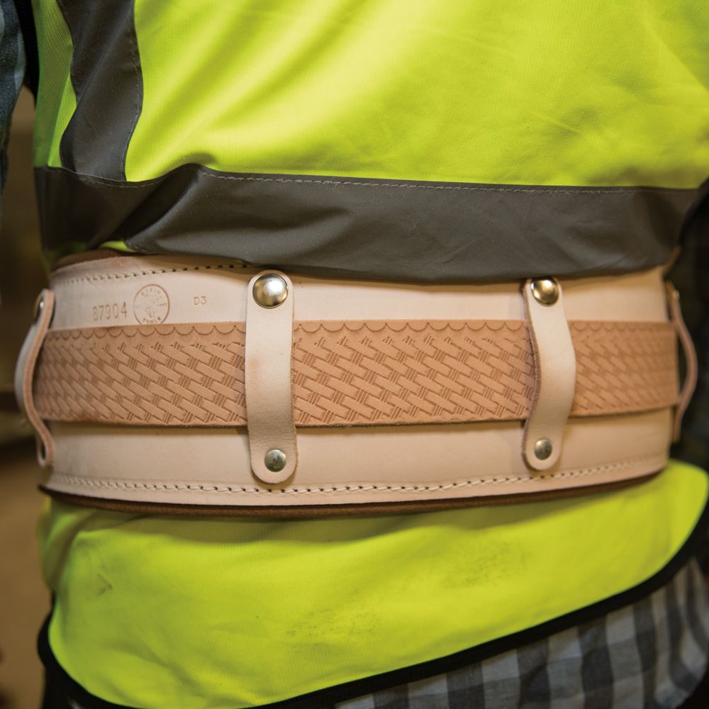 Klein Tools 87906 | 30-Inch Leather Cushion Belt Pad