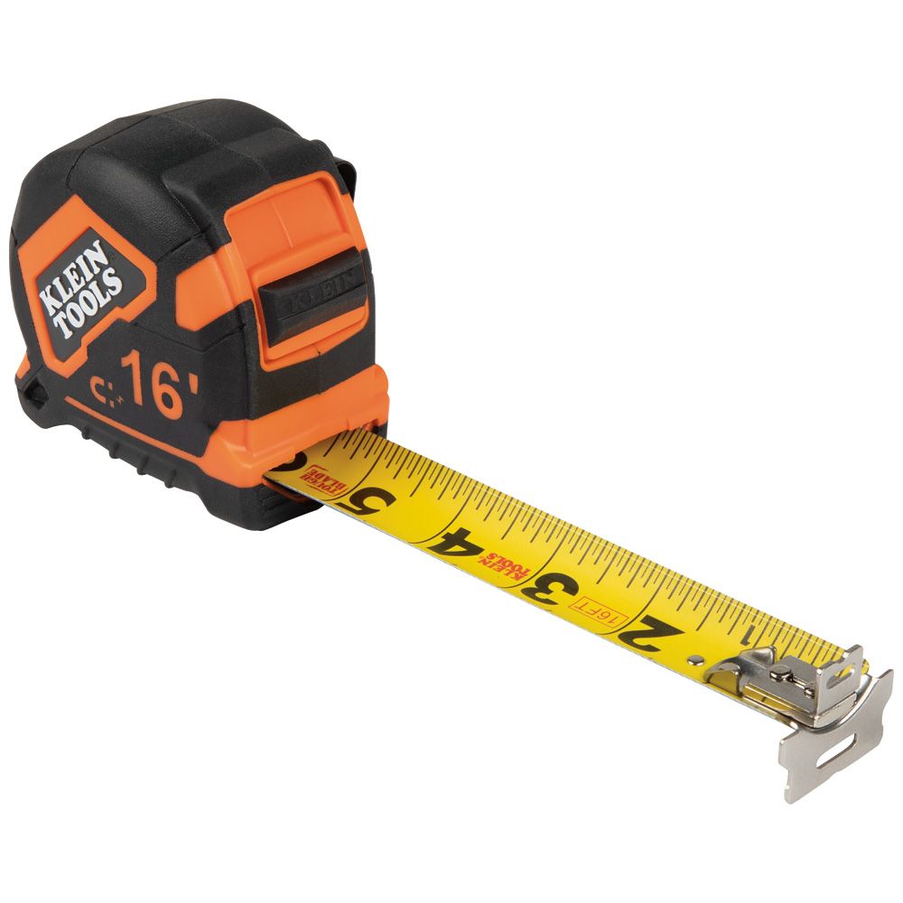 Klein Tools 9216 | Tape Measure, 16-Feet Magnetic Double-Hook