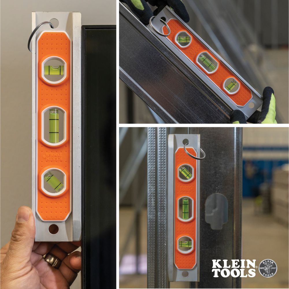 Klein Tools 9319RETT | Magnetic Torpedo Level with Tether Ring