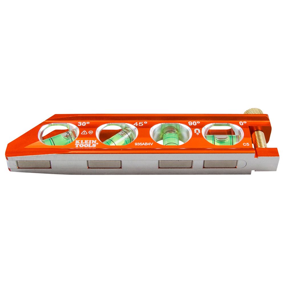 Klein Tools 935AB4V | Accu Bend Level, 4 Vial