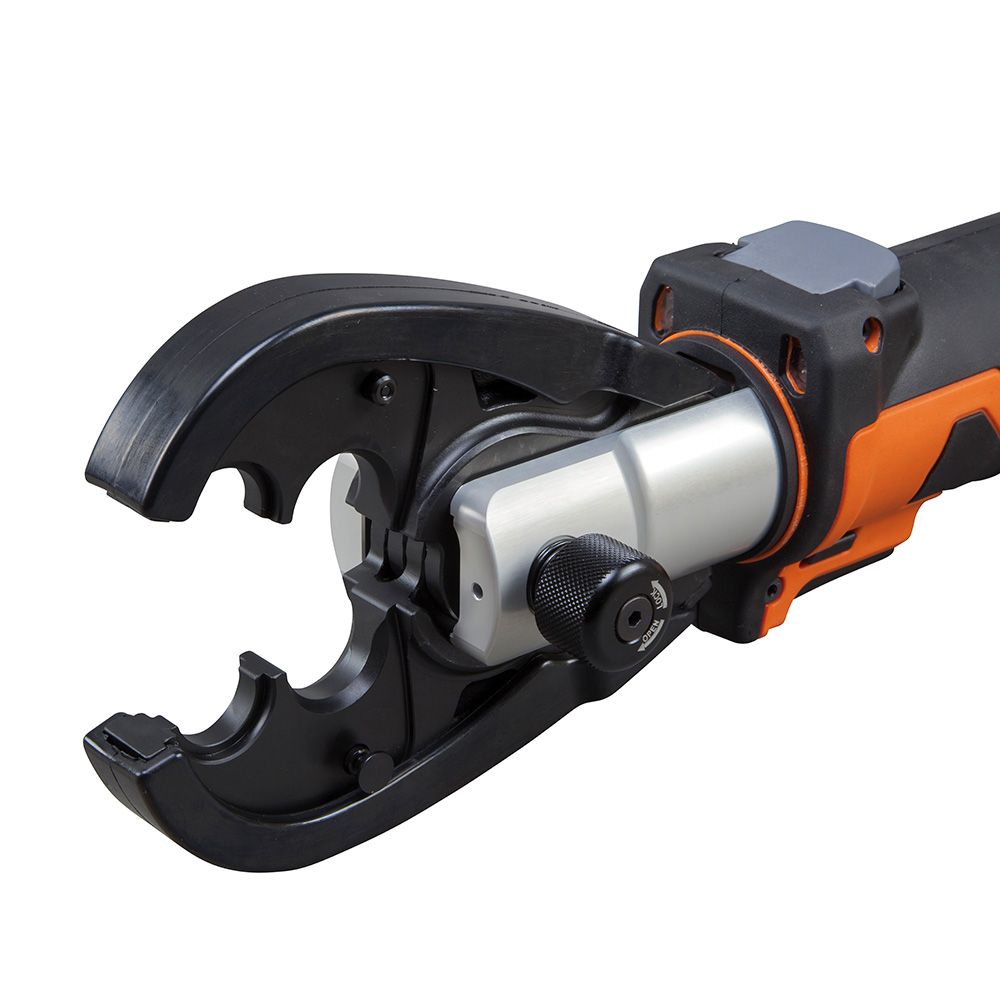 Klein Tools BAT207T234H | Battery-Operated Crimper, O+ Die Head, 4 Ah