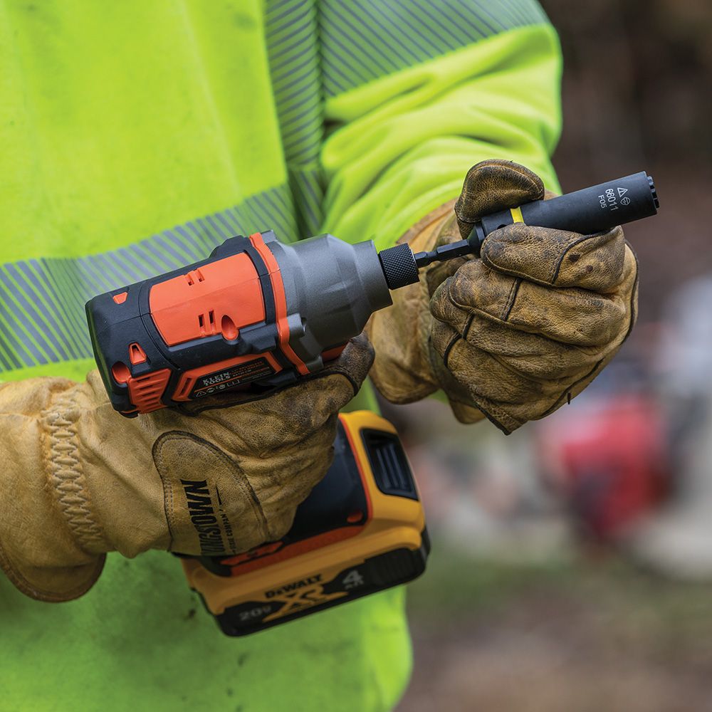 Klein Tools BAT20CD1 | Battery-Operated Compact Impact Driver, 1/4-Inch Hex Drive, Full Kit