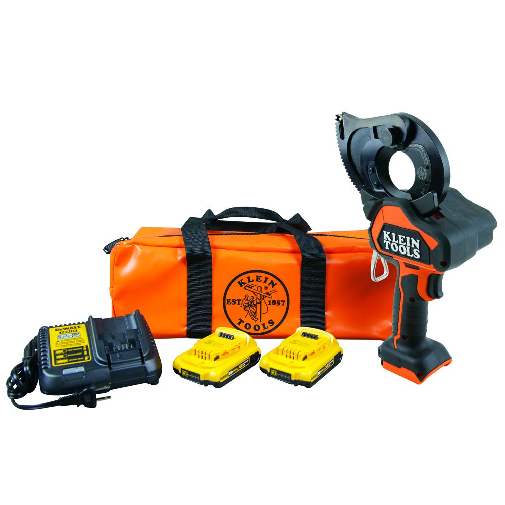 Klein Tools BAT20GD10 | Battery-Operated CU/AL Closed-Jaw Cutter, 2 Ah