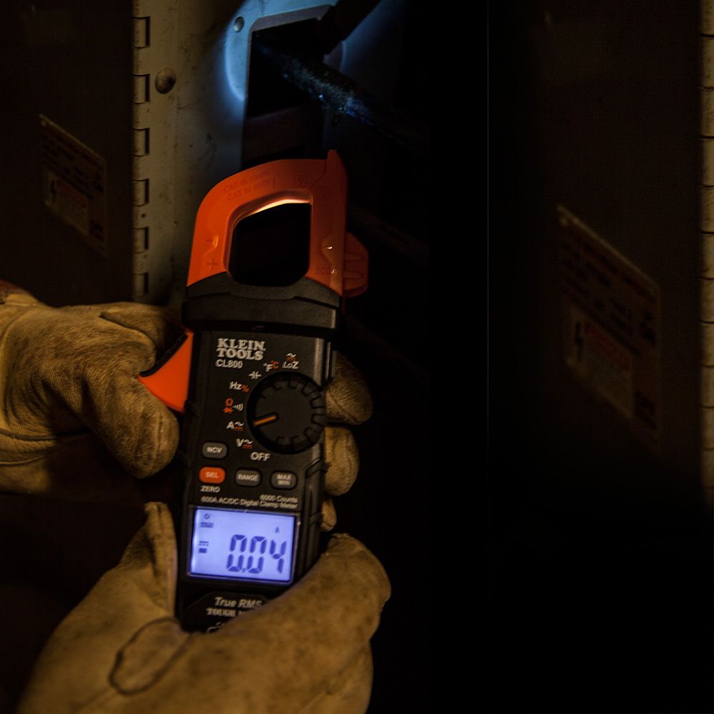 Klein Tools CL800 | Digital Clamp Meter, AC Auto-Range TRMS, Low Impedance (LoZ), Auto Off