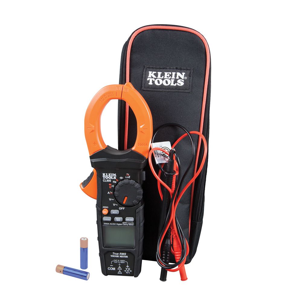 Klein Tools CL900 | Digital Clamp Meter, AC Auto-Range TRMS, Low Impedance (LoZ), 2000 Amp