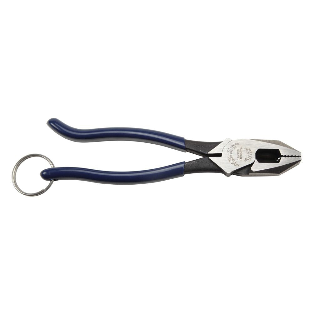 Klein Tools D213-9STT | Ironworker's Pliers with Tether Ring