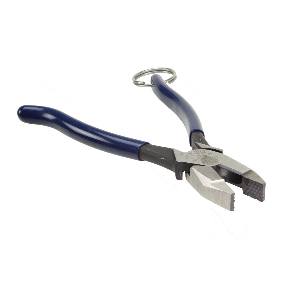 Klein Tools D213-9STT | Ironworker's Pliers with Tether Ring
