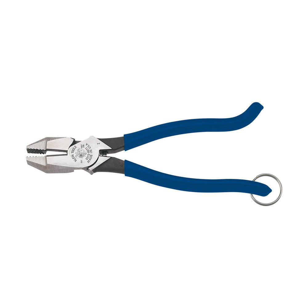 Klein Tools D213-9STT | Ironworker's Pliers with Tether Ring