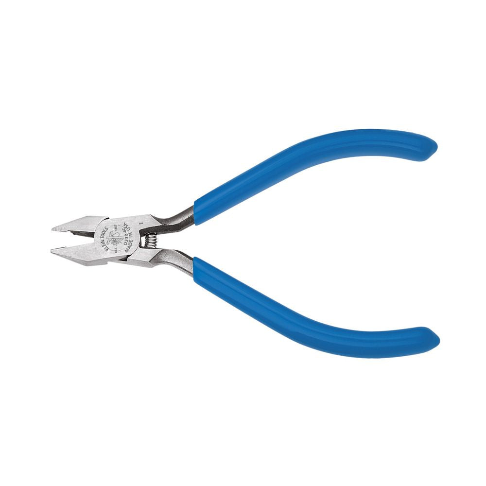 Klein Tools D230-4C | Diagonal Cutting Pliers, Electronics Nickel Ribbon Wire Cutter, 4-Inch